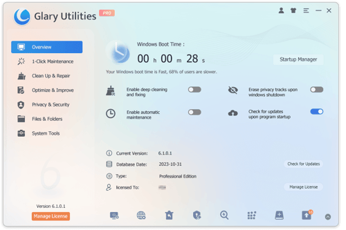 Glary Utilities Pro 6.44 - Discount 50% OFF