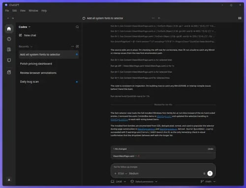 ChatGPT desktop app for Windows ChatGPT desktop app for Windows
