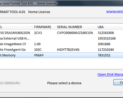 Thumbnail HDD LLF Low Level Format Tool v5.6