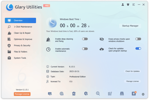 Glary Utilities Pro Discount 50% OFF