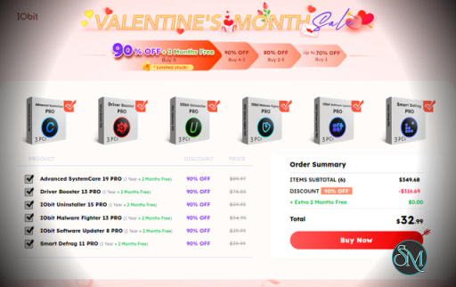 2026 IObit Valentine’s Day Sales Campaign: 35% Discount on IObit Best Sellers